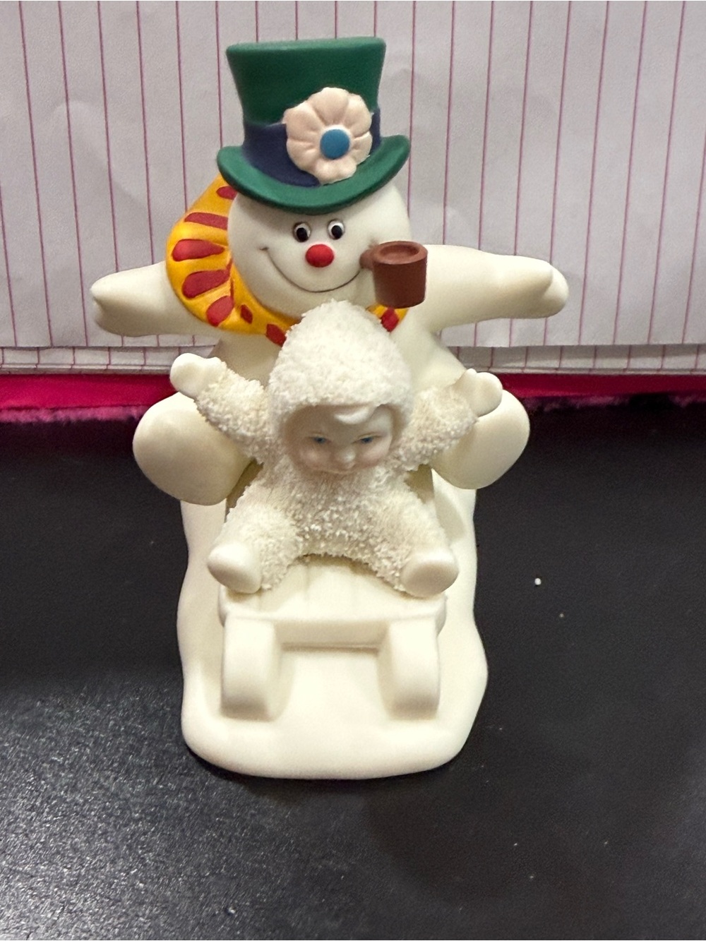 Dept 56 Snowbabies “Fun With Frosty the Snowman” Figurine 2003 Porcelain